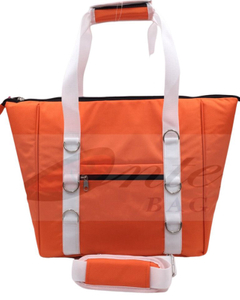 Orange Tote Cooler Bag