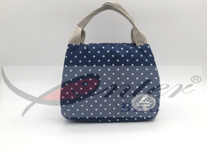 Polka Dot Insulated Lunch Bag