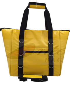 Yellow Blockout PVC Tarpaulin Cooler Tote Bag